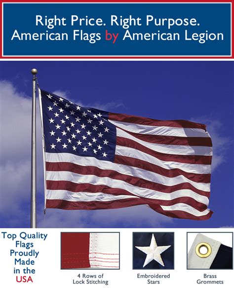 3' x 5' Nylon American Flag - AmericanLegionFlags.com