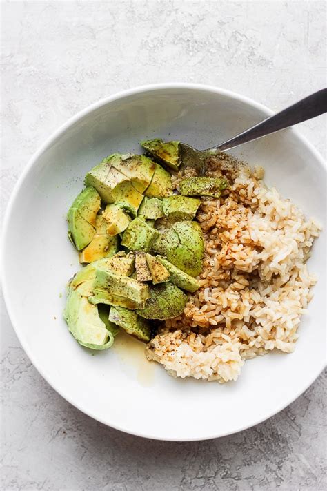 Avocado + Brown Rice Bowl - The Wooden Skillet