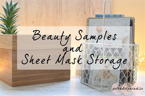 Beauty sample & sheet mask storage » Polkadotparadiso | Sheet mask ...