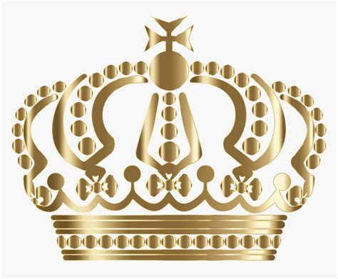 Gold Queen Crown - Queen Gold Crown Clip Art, HD Png Download - kindpng