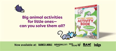 A FREE Printable Animal Activity Pack from My First Animal Activity Book!