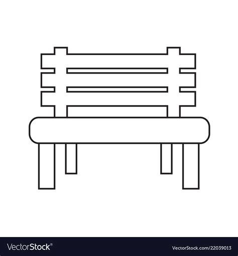 Bench icon design Royalty Free Vector Image - VectorStock