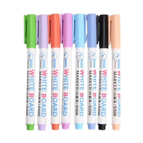 8color/set Low Odor Dry Erase Markers, Whiteboard Erasable Marker Pens Set, Ultra Fine Tip ...