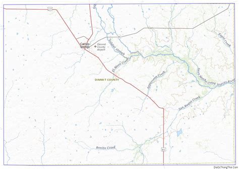 Map of Dimmit County, Texas - Địa Ốc Thông Thái