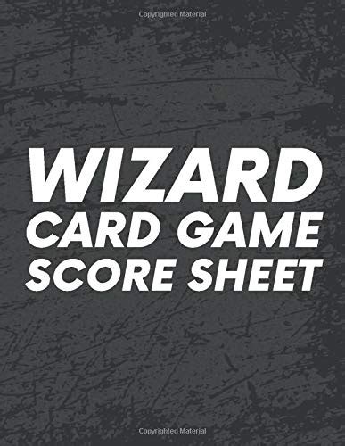 Wizard Card Game Score Sheet: Wizard score sheets, Wizard Scorebook - 200 Sheets by Wizard Score ...