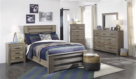 Zelen Warm Gray Full Panel Bedroom Set | Louisville Overstock Warehouse