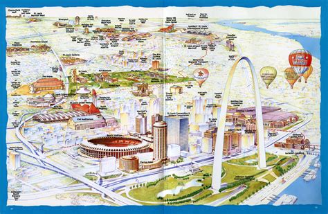 Illustrated Map Of St. Louis By Ken Dowd | Illustrated map, Meeting planner, Illustration