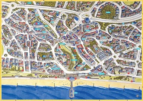 Cityscapes Street Map Of Bournemouth 400 Piece Jigsaw Puzzle 470mm x 320mm hpy