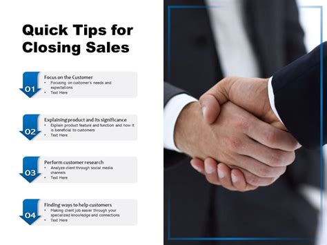 Quick Tips For Closing Sales | PowerPoint Presentation Pictures | PPT Slide Template | PPT ...