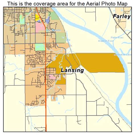 Aerial Photography Map of Lansing, KS Kansas