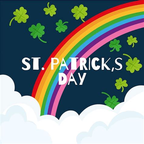 Free Vector | Hand drawn st. patrick's day rainbow