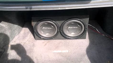 pioneer 10 inch subwoofer TS-W2504SPL - YouTube