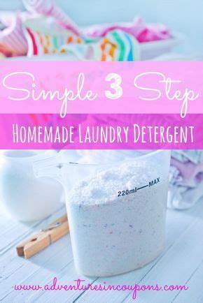 I love this laundry detergent recipe! Its simple and quick to make up! If you're looking to ...