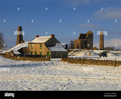 Magpie Mine Derbyshire Peak District Winter Stock Photo - Alamy