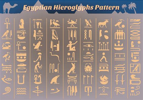 Ancient Egyptian Hieroglyphs Vector - Download Free Vector Art, Stock Graphics & Images