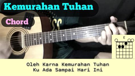 -Kemurahan Tuhan | Tutorial Chord/Kunci Gitar | Belajar Lagu rohani ...