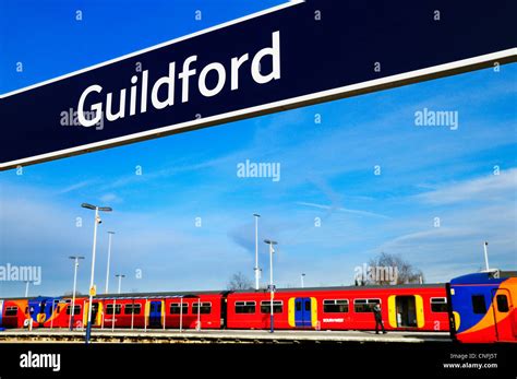 Guildford train station, Surrey, England, UK Stock Photo - Alamy