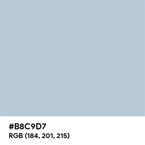 #B8C9D7 color name is Light Steel Blue