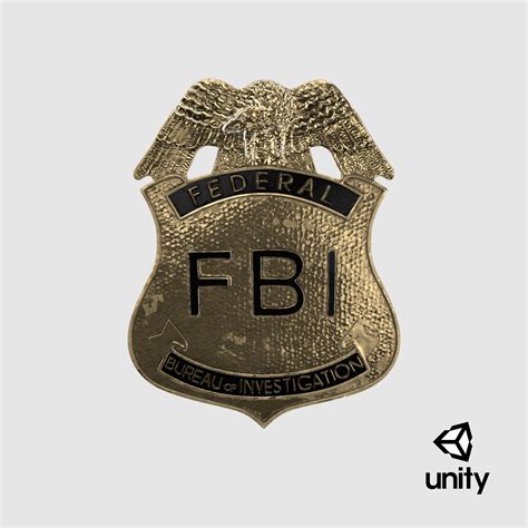 3D fbi badge - TurboSquid 1287579