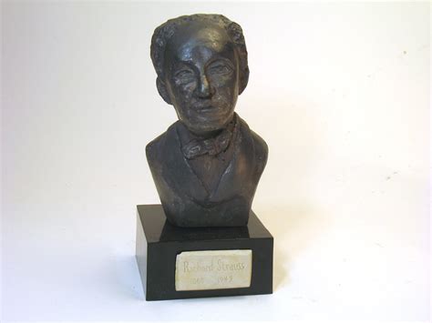 Strauss - Bust of Richard Strauss in Orthocal with Bronze patina