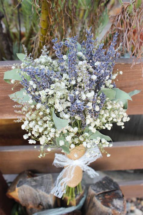 Bridal Bouquet Lavender / Bridal Bouquet Purple Blue / Babies - Etsy | Lavender bridal bouquet ...