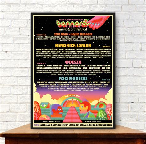 Bonnaroo Announces 2023 Lineup Poster sold by Diana Lopez | SKU ...