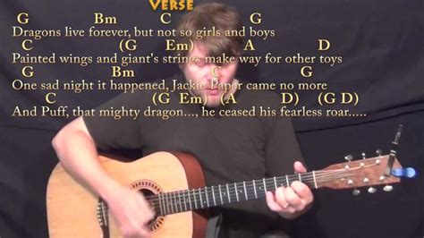 Puff the Magic Dragon - Strum Guitar Cover Lesson in G with Chords/Lyrics Acordes - Chordify