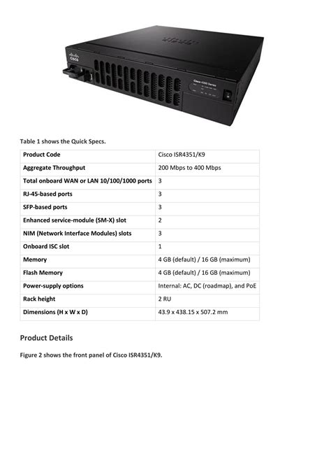 PPT - Cisco 4351 Datasheet – ISR 4351 PowerPoint Presentation, free download - ID:7738960