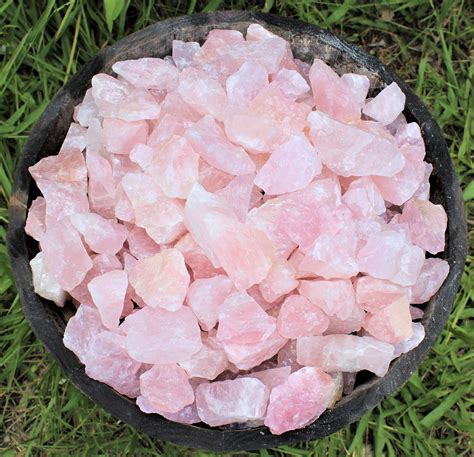 3 lb Bulk Lot Raw Rose Quartz Natural Stones (Natural Rose Quartz ...