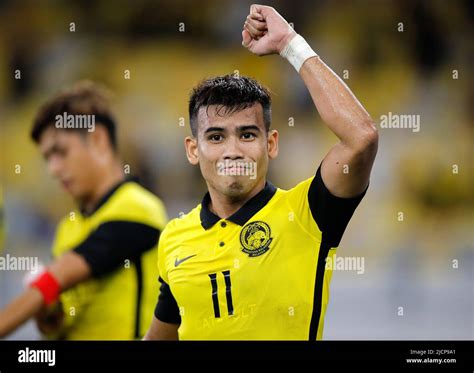 Kuala Lumpur, Malaysia. 14th June, 2022. Muhammad Safawi Rasid of Malaysia celebrates after ...