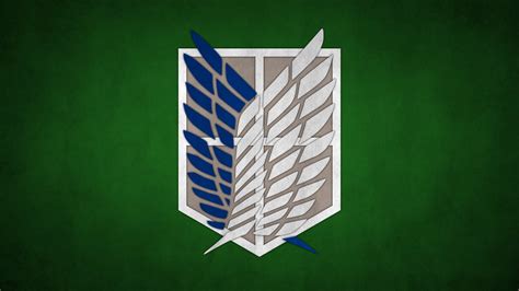 Attack On Titan Scouting Legion Wings Of Freedom With Background Of Green And Black HD Anime ...