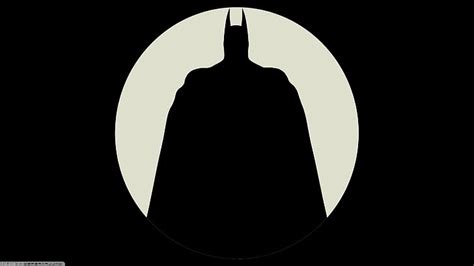 HD wallpaper: batman, silhouette, black color, shape, black background ...