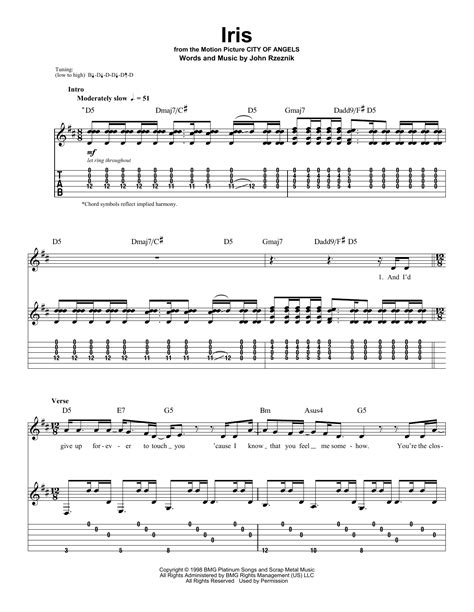 Iris by Goo Goo Dolls - Guitar Tab Play-Along - Guitar Instructor