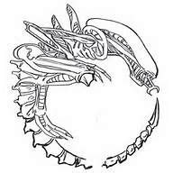 Line-art ouroboros xenomorph | Alien, Tattoo designs, Tattoos