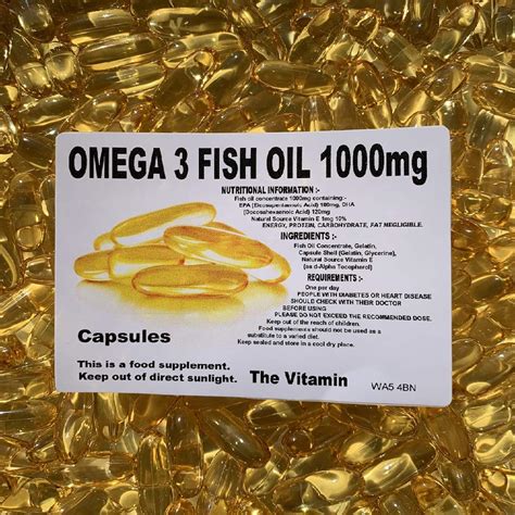 Buy The Omega 3 Fish Oil 1000mg (365 s - Bagged) Online at desertcartUAE