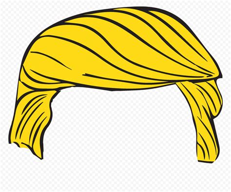 Donald Trump Cartoon Vector Yellow Hair | Citypng