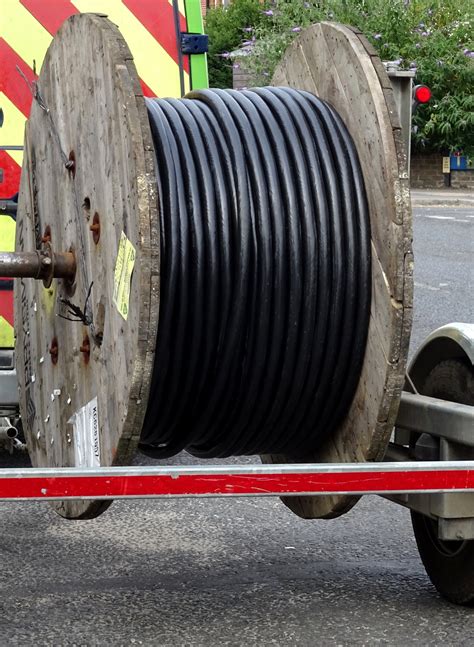 Electrical Cable Drum On A Trailer Free Stock Photo - Public Domain ...