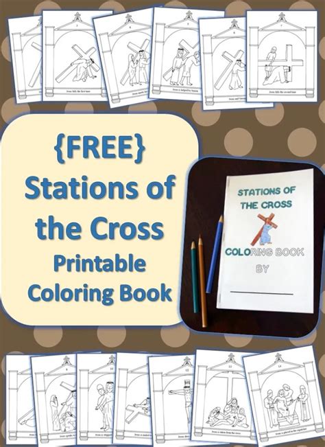 Stations of the Cross Printable Coloring Book {Free} - Drawn2BCreative