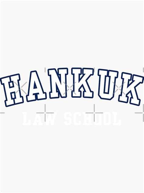 "Hankuk University Law School 로스쿨 Korea" Sticker for Sale by SmileCity | Redbubble