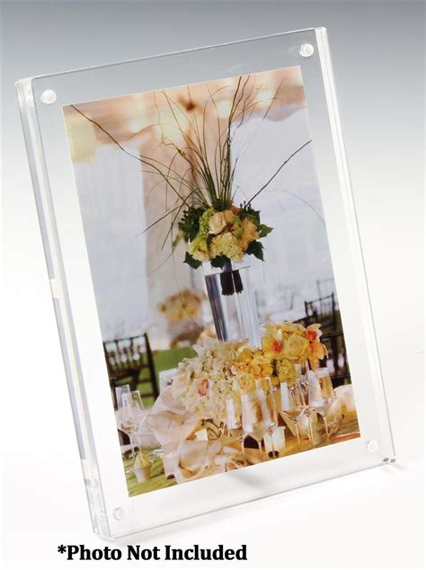 Each Frameless Acrylic Frame's Stylish Design Fits with Any Background. The Photo Displays comes ...