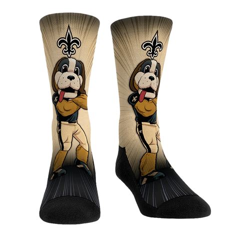 New Orleans Saints Socks - Mascot Pump Up! - NFL Socks - Rock 'Em Socks