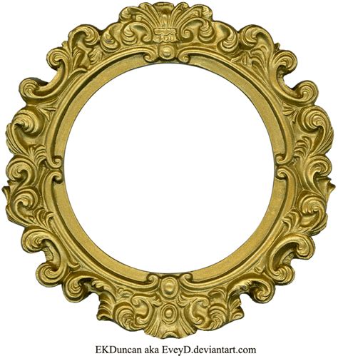 Golden Round Frame Clipart Transparent HQ PNG Download | FreePNGImg