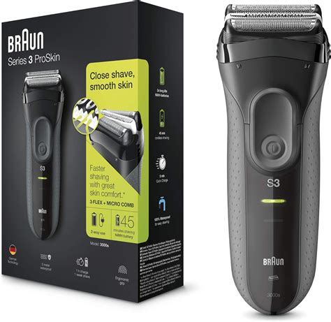 Braun Series 3 ProSkin 3000s Electric Shaver Rechargeable and Cordless ...