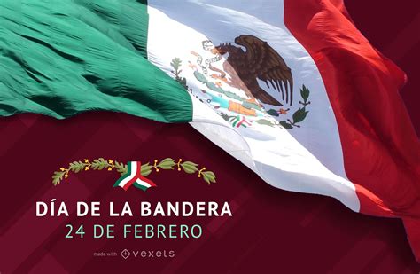 Descarga Vector De Poster Del Día De La Bandera De Mexico