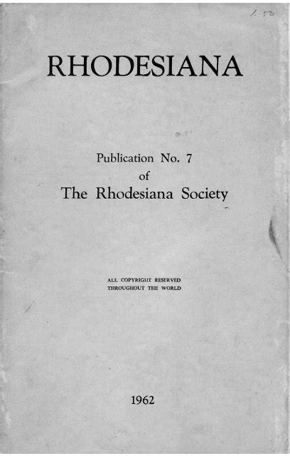 Rhodesiana Volume 7 - Rhodesia and South Africa: Military History