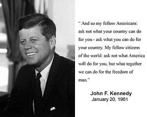 President-John-F-Kennedy-JFK-Inauguration-Speech-Quote-8-x-10-Photo ...