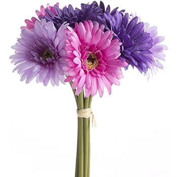 Amazon.com: Purple Daisy Bouquet - Bridal Wedding Bouquet: Home & Kitchen