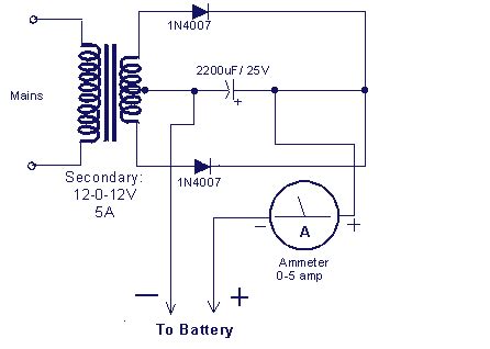 Simple battery charger circuit. | Todays Circuits ~ Engineering Projects