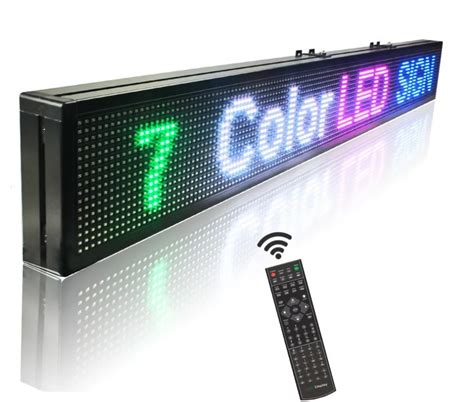 Remote Led Sign Programmable Scrolling Rainbow Message | led display board | led display panel ...