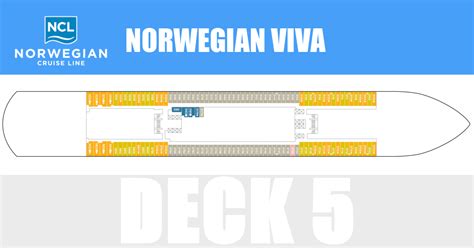 Norwegian Viva Deck 5 - Activities & Deck Plan Layout